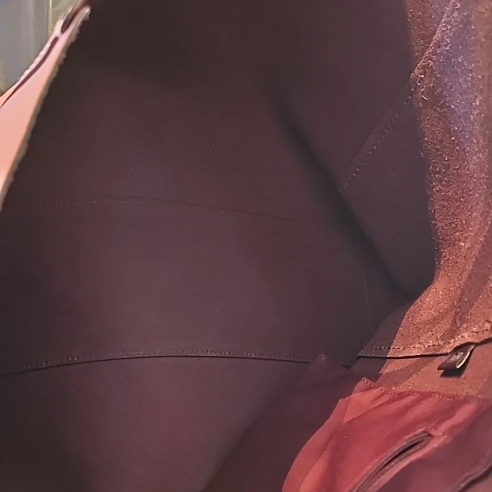 Coach Pink Pebbled Leather Tote Bag EUC - Picture 4 of 6